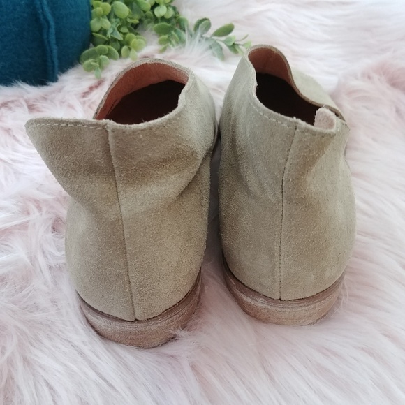 Free People Royale Flat Cutout Tan Suede Booties - Picture 6 of 7